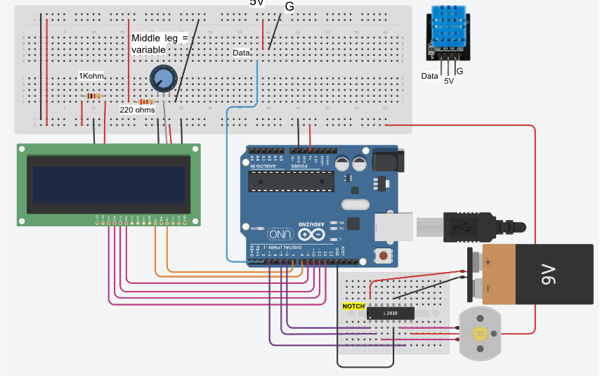 Smart Fan Circuit Diagram